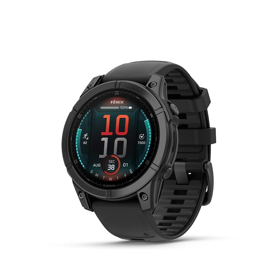 Garmin fenix E AMOLED 47mm Slate Grey, Wristband: Black - Silicone Watches