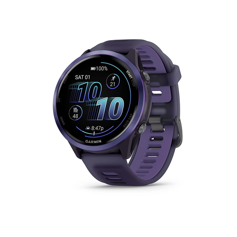 Garmin Forerunner 570 47mm Indigo, Wristband: Translucent Imperial Purple/Indigo - Silicone Watches