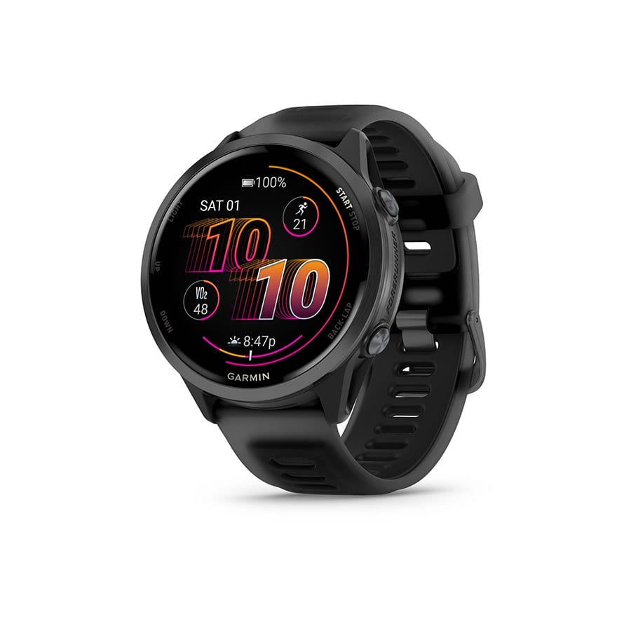 Garmin Forerunner 570 47mm Slate Grey, Wristband: Translucent Black/Black - Silicone Watches