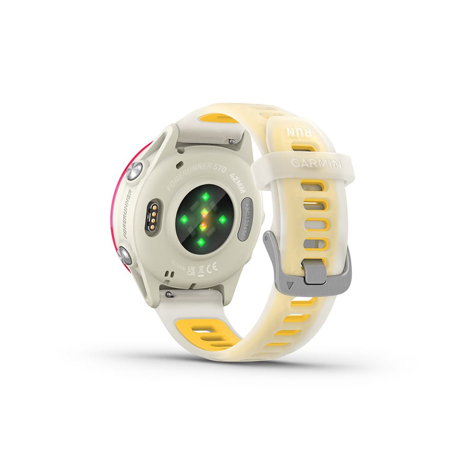 Garmin Forerunner 570 SmartWatch - 42mm, Whitestone/Cloud Blue Accessories - Computers