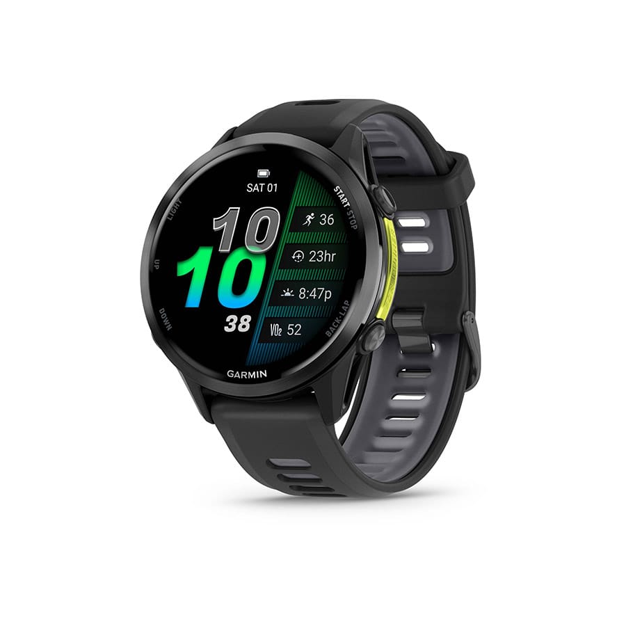 Garmin Forerunner 970 Black, Wristband: Black/Translucent Whitestone- Silicone Watches