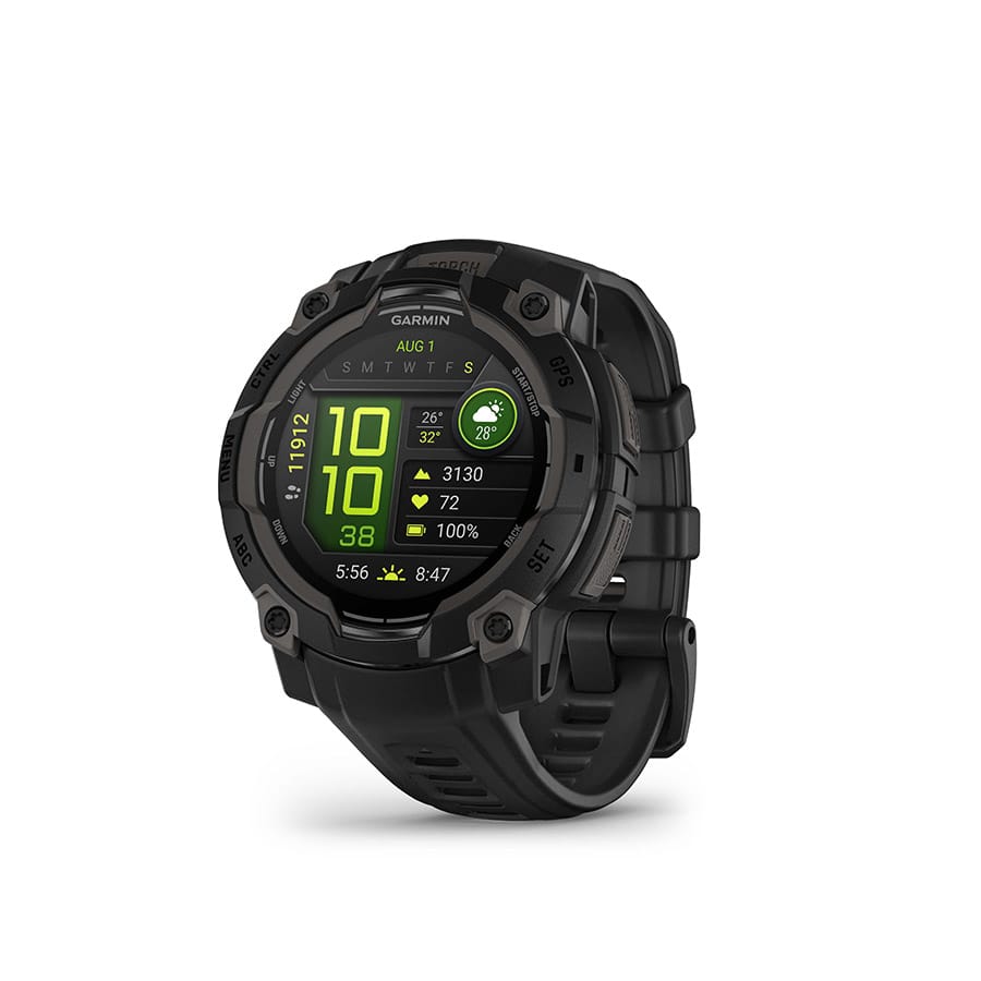Garmin Instinct 3, 45mm AMOLED Black, Wristband: Black - Silicone Watches
