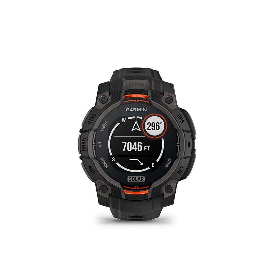 Garmin Instinct 3 45mm Solar Garmin, Instinct 3 45mm Solar, Watch, Watch Color: Black, Wristband: Black - Silicone Watches