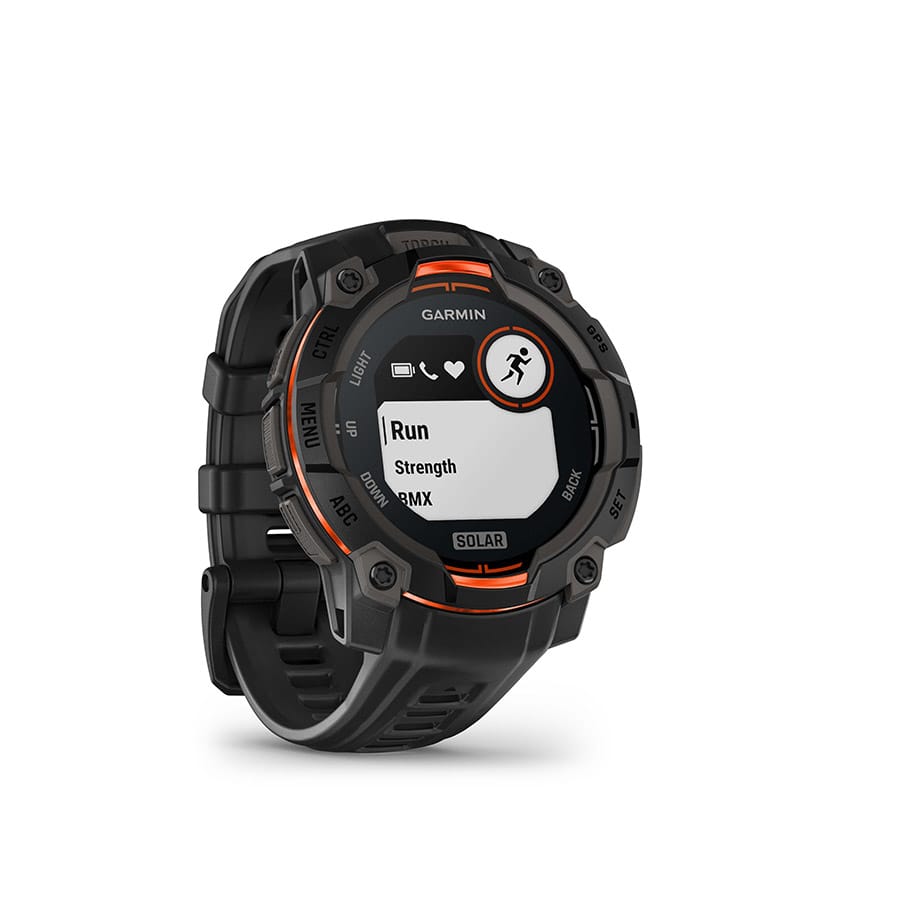 Garmin Instinct 3 45mm Solar Garmin, Instinct 3 45mm Solar, Watch, Watch Color: Black, Wristband: Black - Silicone Watches