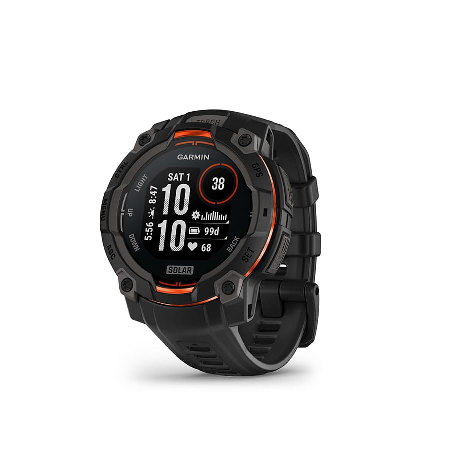 Garmin Instinct 3 45mm Solar Garmin, Instinct 3 45mm Solar, Watch, Watch Color: Black, Wristband: Black - Silicone Watches