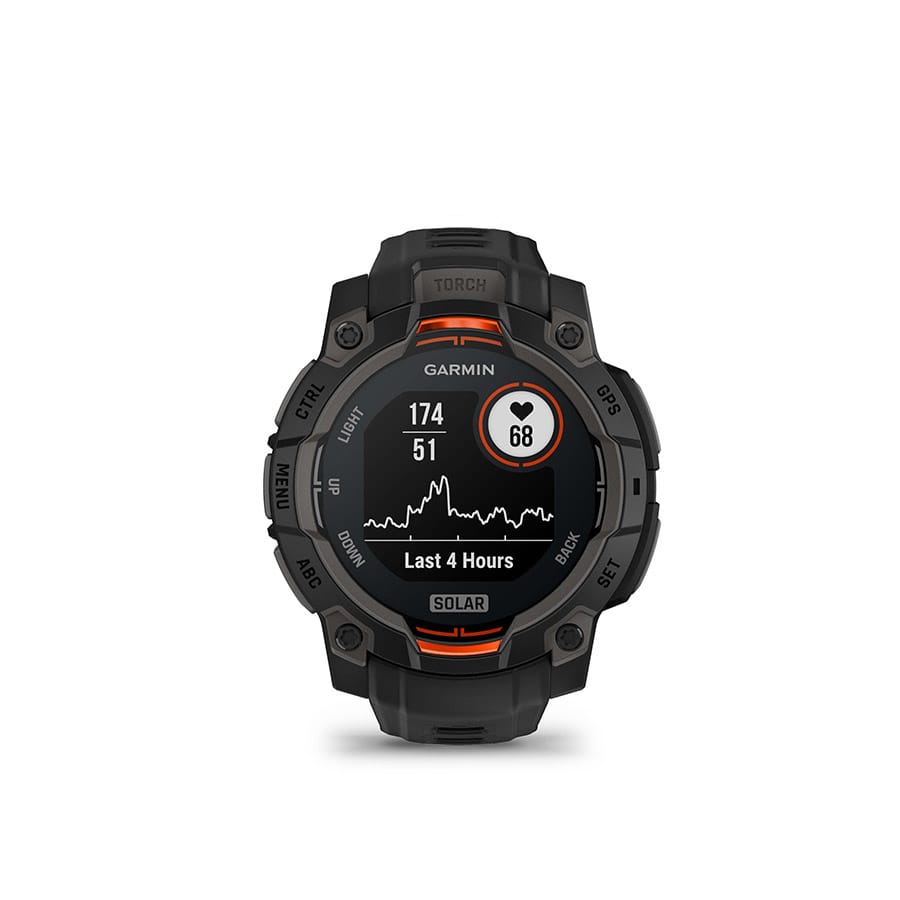 Garmin Instinct 3 45mm Solar Garmin, Instinct 3 45mm Solar, Watch, Watch Color: Black, Wristband: Black - Silicone Watches