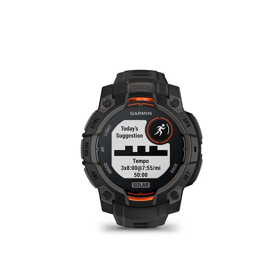 Garmin Instinct 3 45mm Solar Garmin, Instinct 3 45mm Solar, Watch, Watch Color: Black, Wristband: Black - Silicone Watches