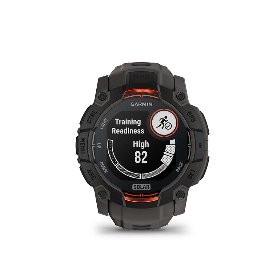 Garmin Instinct 3, 50mm Solar Garmin, Instinct 3 50mm Solar, Watch, Watch Color: Black, Wristband: Charcoal - Silicone Watches