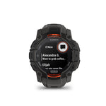 Garmin Instinct 3, 50mm Solar Garmin, Instinct 3 50mm Solar, Watch, Watch Color: Black, Wristband: Charcoal - Silicone Watches