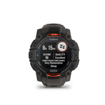 Garmin Instinct 3, 50mm Solar Garmin, Instinct 3 50mm Solar, Watch, Watch Color: Black, Wristband: Charcoal - Silicone Watches