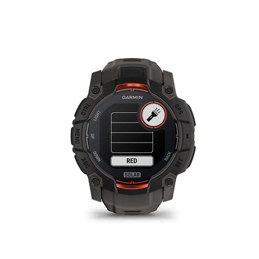 Garmin Instinct 3, 50mm Solar Garmin, Instinct 3 50mm Solar, Watch, Watch Color: Black, Wristband: Charcoal - Silicone Watches