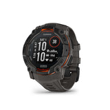 Garmin Instinct 3, 50mm Solar Garmin, Instinct 3 50mm Solar, Watch, Watch Color: Black, Wristband: Charcoal - Silicone Watches