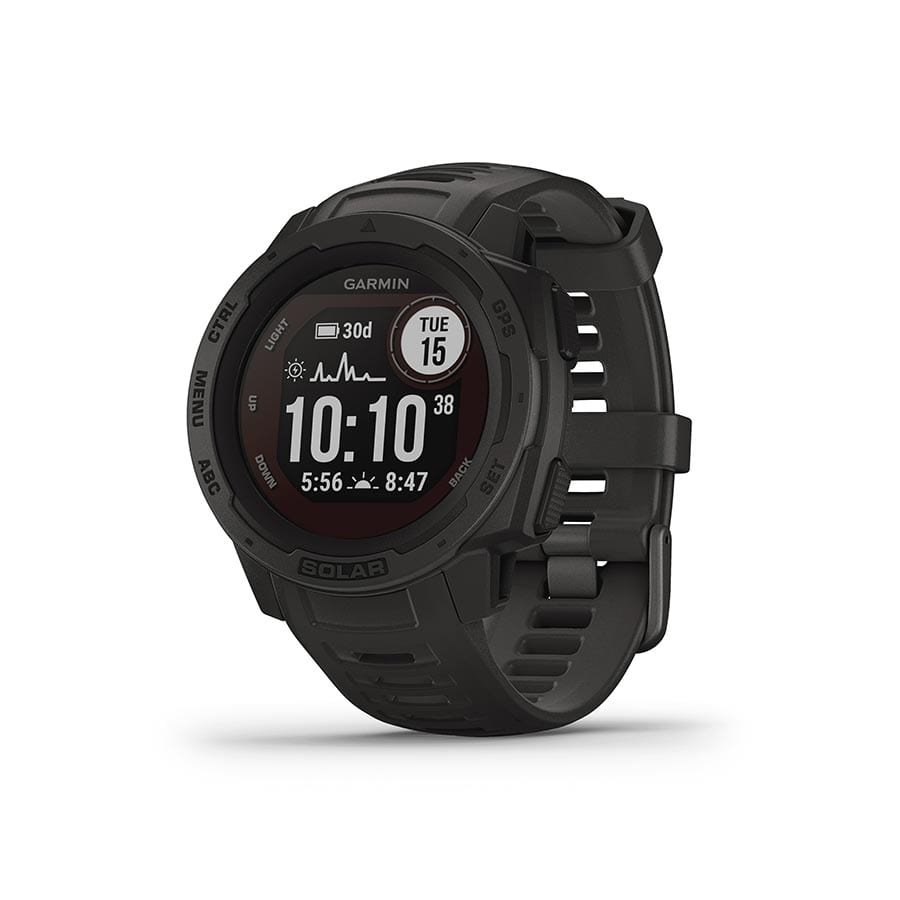 Garmin Instinct Solar Garmin, Instinct Solar, Watch, Watch Color: Grey, Wristband: Grey - Silicone, 010-02293-10 Watches