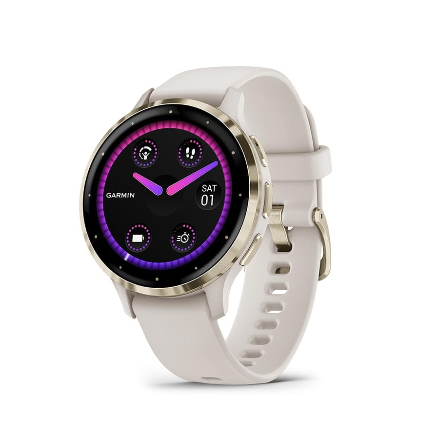 Garmin Venu 3S Ivory, Wristband: Ivory - Silicone Watches