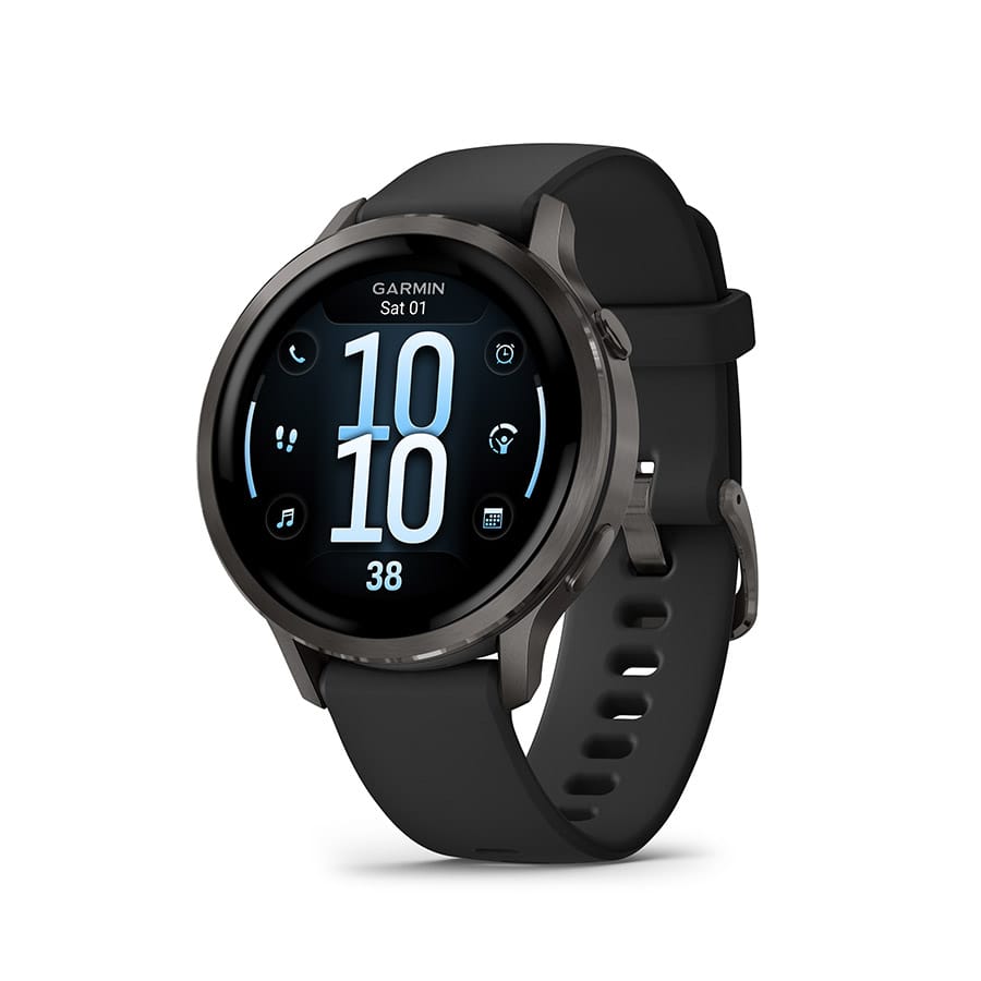 Garmin Venu 4 41mm Slate, Wristband: Black - Silicone Watches