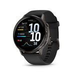 Garmin Venu 4 45mm Slate, Wristband: Black - Silicone Watches