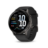 Garmin Venu 4 45mm Slate, Wristband: Black - Silicone Watches
