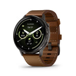 Garmin Venu 4 45mm Slate, Wristband: Brown - Leather Watches