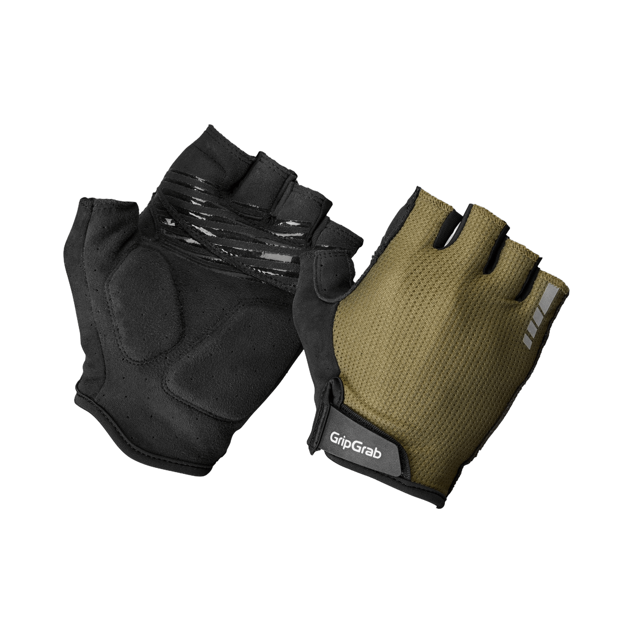 GripGrab EXPLR Padded Short Finger Summer Gloves Olive Green / XS Apparel - Clothing - Gloves - Road