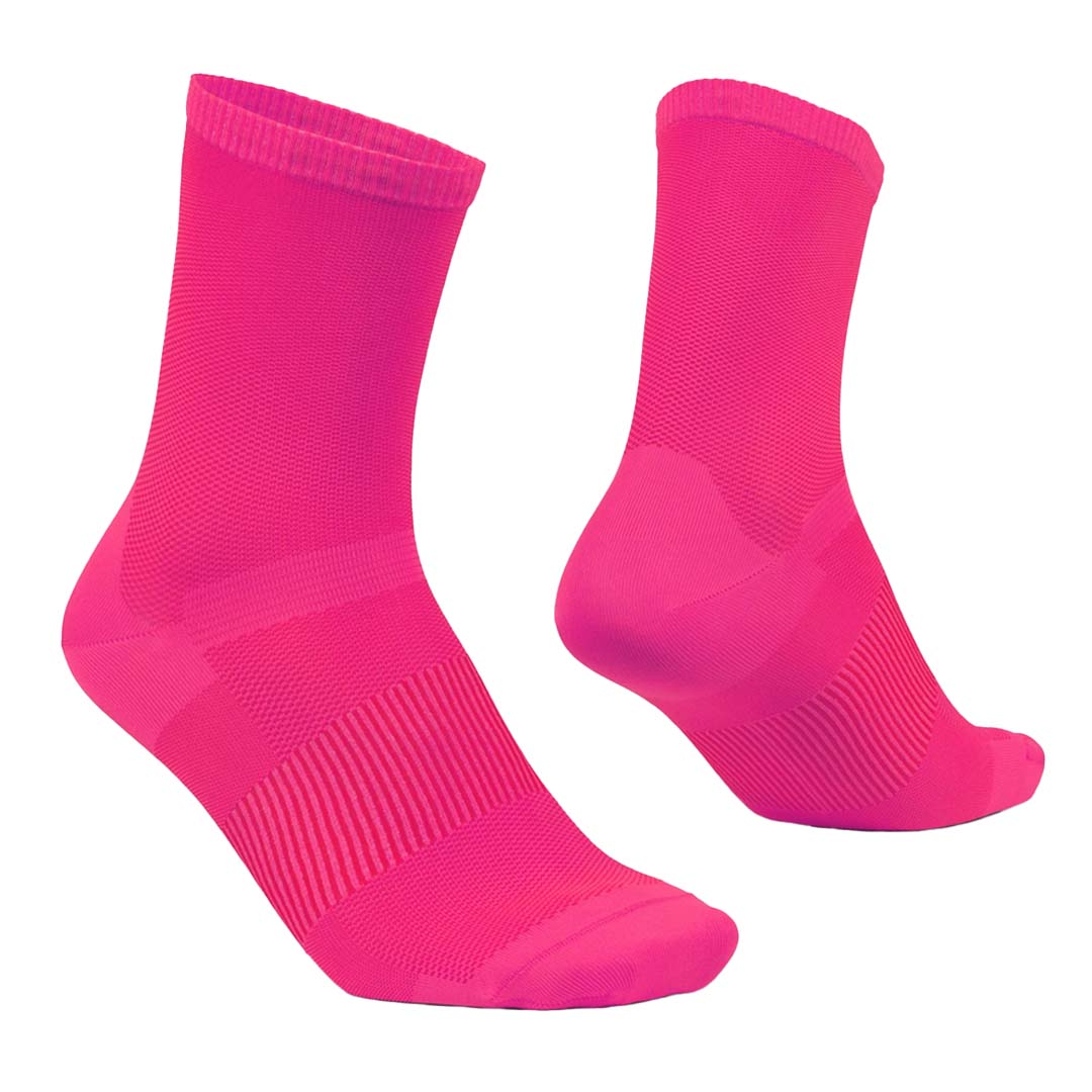 GripGrab Lightweight Airflow Socks Pink Hi-Vis / XS Apparel - Clothing - Socks