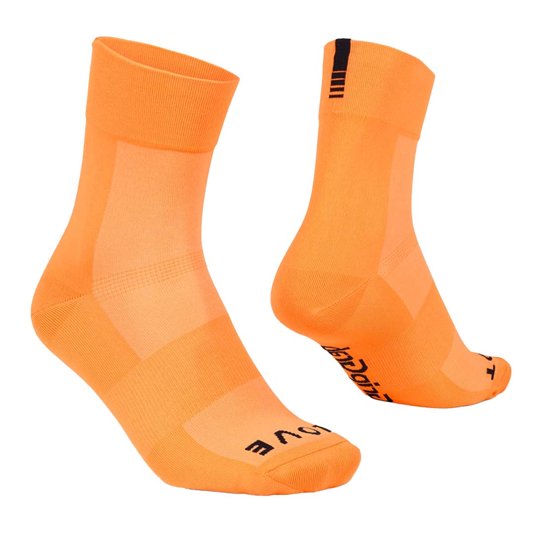 GripGrab Lightweight SL Socks Orange Hi-Vis / XS Apparel - Clothing - Socks