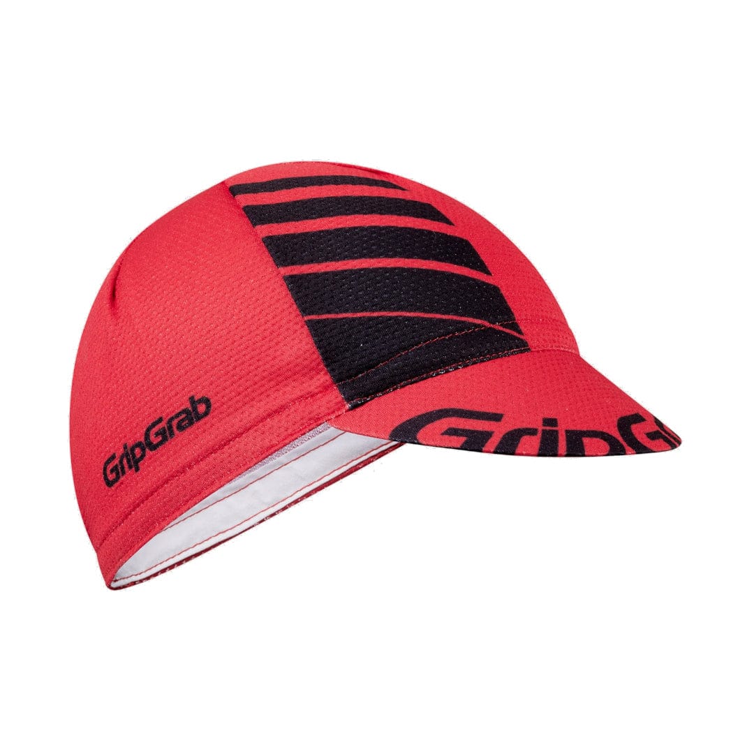 GripGrab Lightweight Summer Cycling Cap Red/Black / S/M Apparel - Clothing - Riding Caps