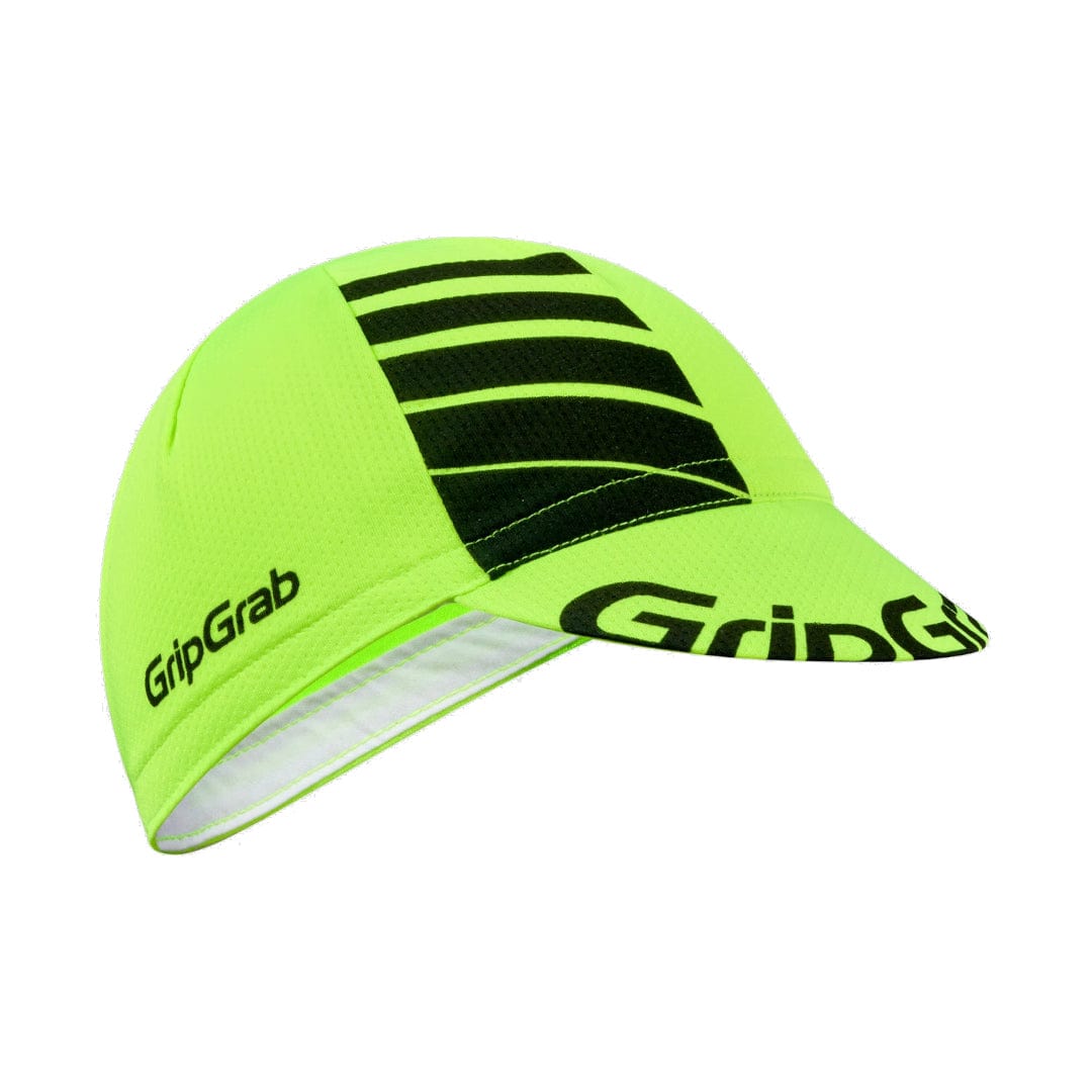 GripGrab Lightweight Summer Cycling Cap Yellow Hi-Vis/Black / S/M Apparel - Clothing - Riding Caps