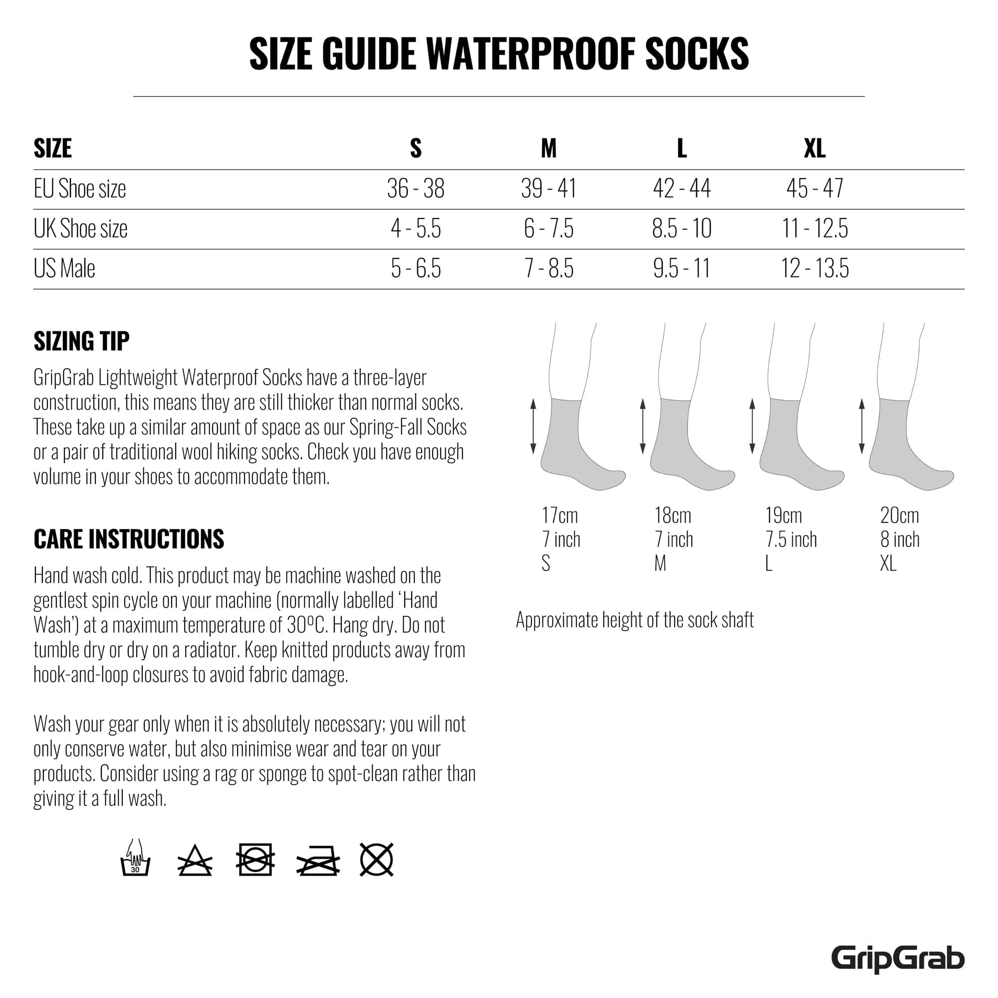 GripGrab Lightweight Waterproof Socks Apparel - Clothing - Socks