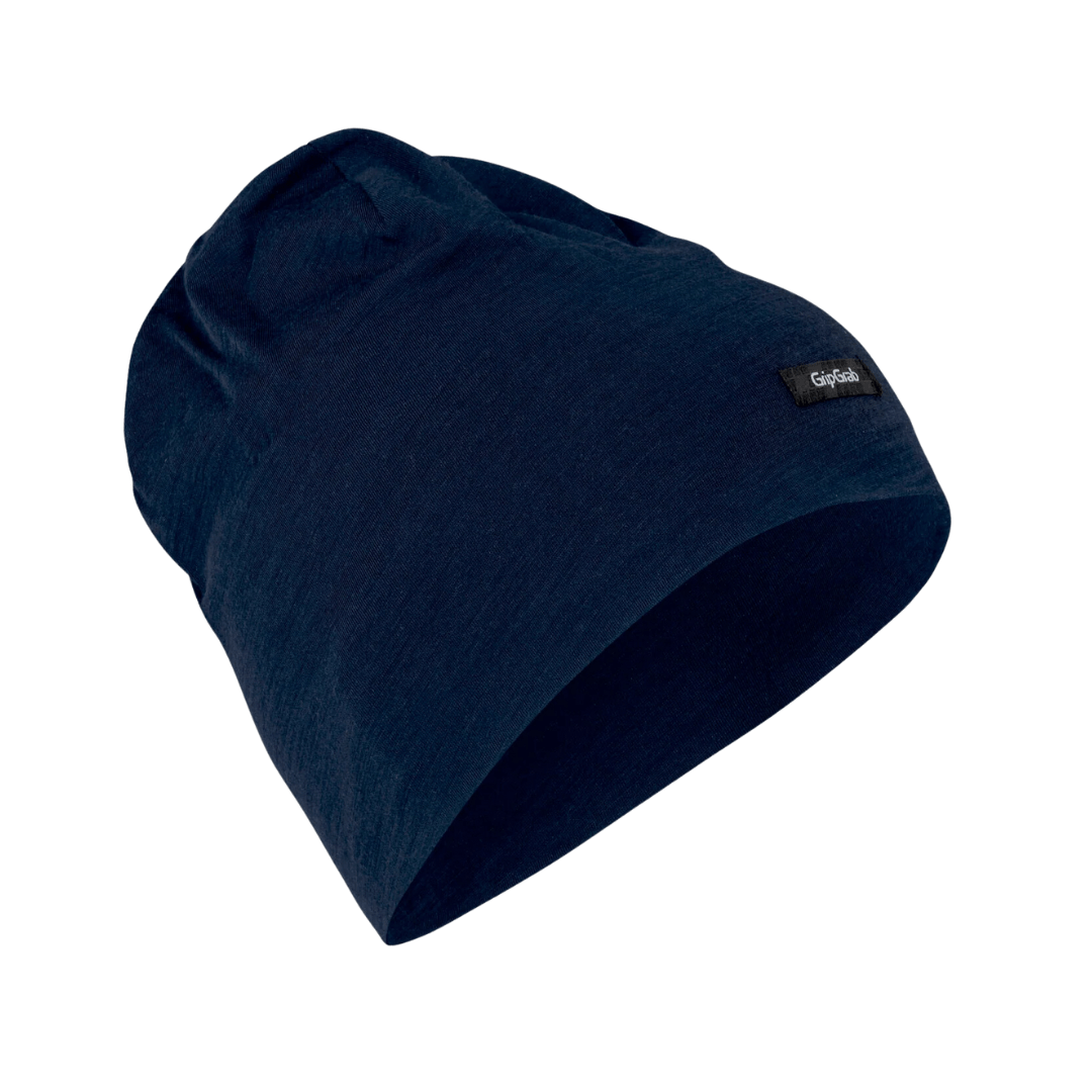 GripGrab Merino Blend Lightweight Beanie Navy / Small Apparel - Clothing - Riding Caps