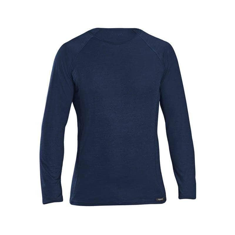 GripGrab Merino Polyfibre Long Sleeve Base Layer Navy Blue / XS Apparel - Clothing - Men's Base Layers