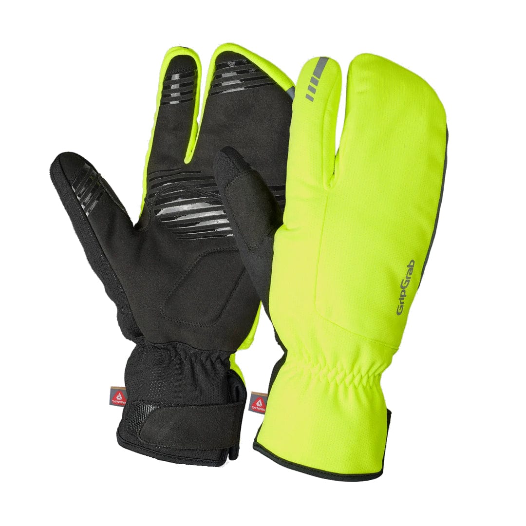 GripGrab Nordic 2 Windproof Deep Winter Lobster Gloves Yellow Hi-Vis / XS Apparel - Apparel Accessories - Gloves - Road