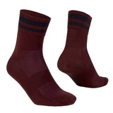 GripGrab Original Stripes Crew Socks Dark Red / XS Apparel - Clothing - Socks