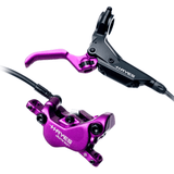 Hayes Dominion A4 Disc Brake and Lever - Front or Rear, Hydraulic, Post Mount, Purple/Black Parts - Brake Levers