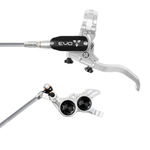 Hope Brake EVO GR4 No Rotor BRAIDED LH- Silver/Black Parts - Brake Sets