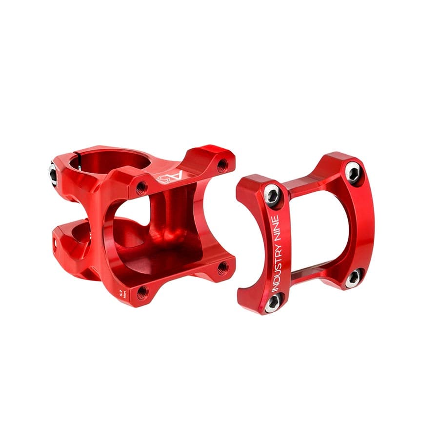 Industry Nine A318 30mm, Steerer: 1-1/8'', 8°, Red Threadless Stems