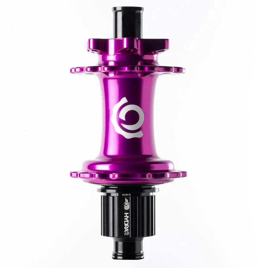 Industry Nine Hydra 2 Boost MicroSpline 32H, 12mm TA, 148mm, Shimano Micro Spline, Purple Disc Hubs