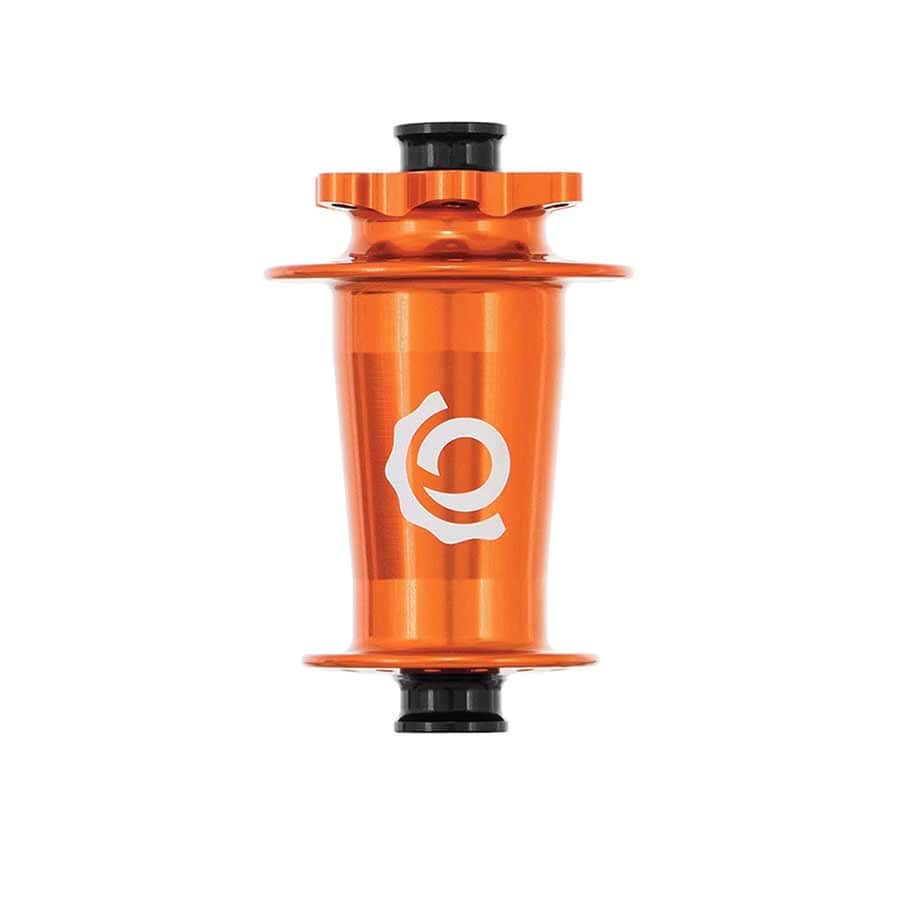 Industry Nine Hydra Classic Boost 6B Front 28H, 15mm TA, 110mm Boost, Orange Disc Hubs