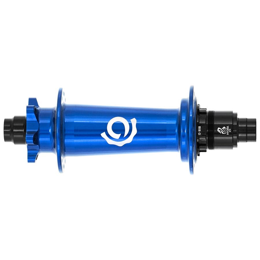 Industry Nine Hydra Classic Boost 6B Rear 28H, 12mm TA, 148mm, SRAM XD, Blue Disc Hubs