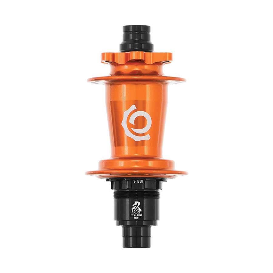 Industry Nine Hydra Classic Boost 6B Rear 28H, 12mm TA, 148mm, SRAM XD, Orange Disc Hubs