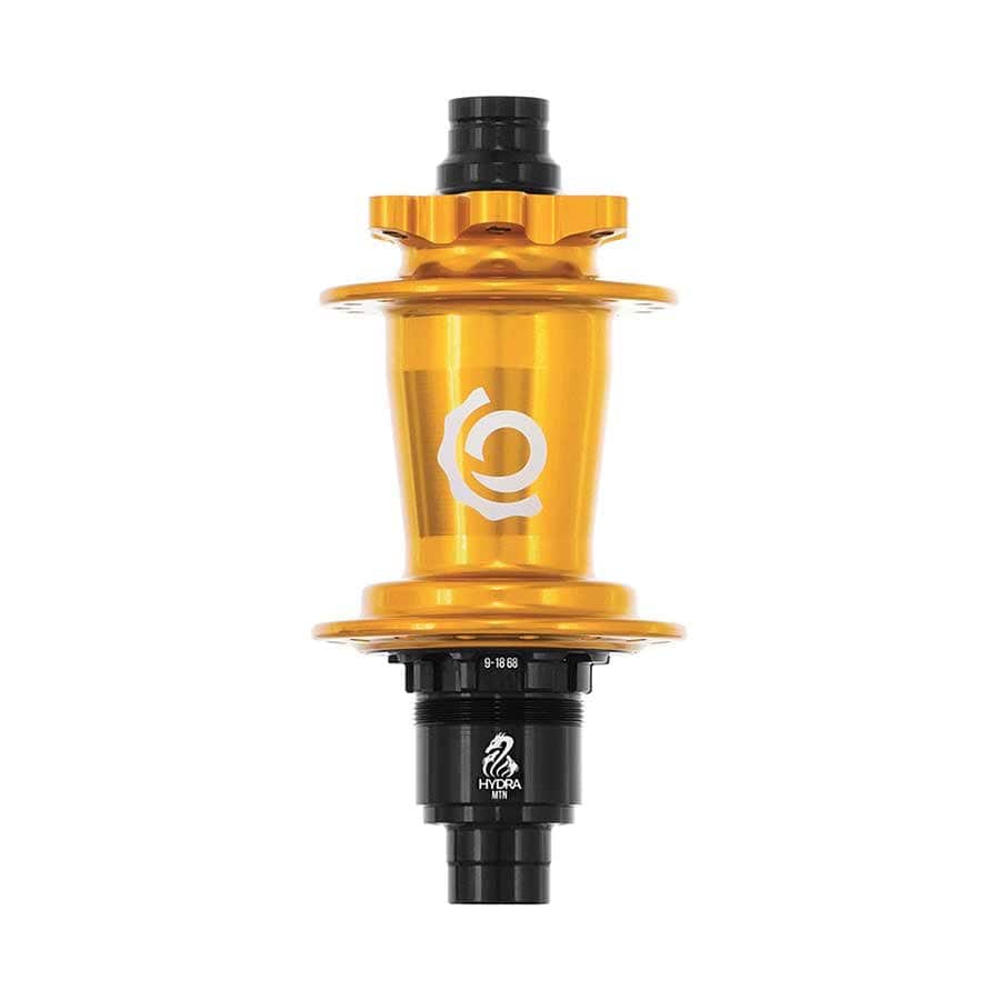 Industry Nine Hydra Classic Boost 6B Rear 32H, 12mm TA, 148mm, SRAM XD, Gold Disc Hubs