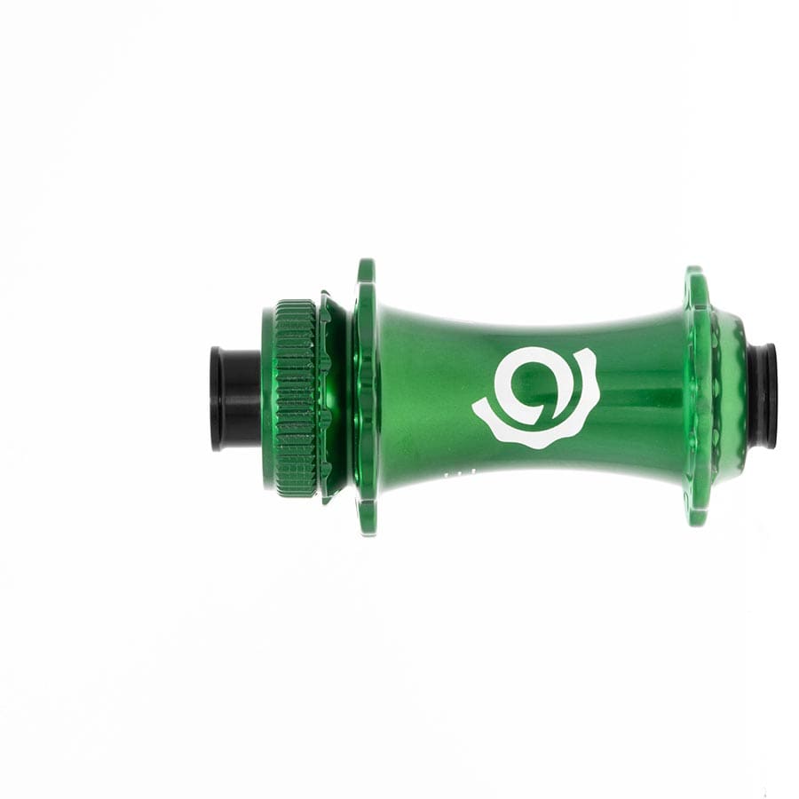 Industry Nine Solix G Classic Front 28H, 12mm TA, 100mm, Green Disc Hubs