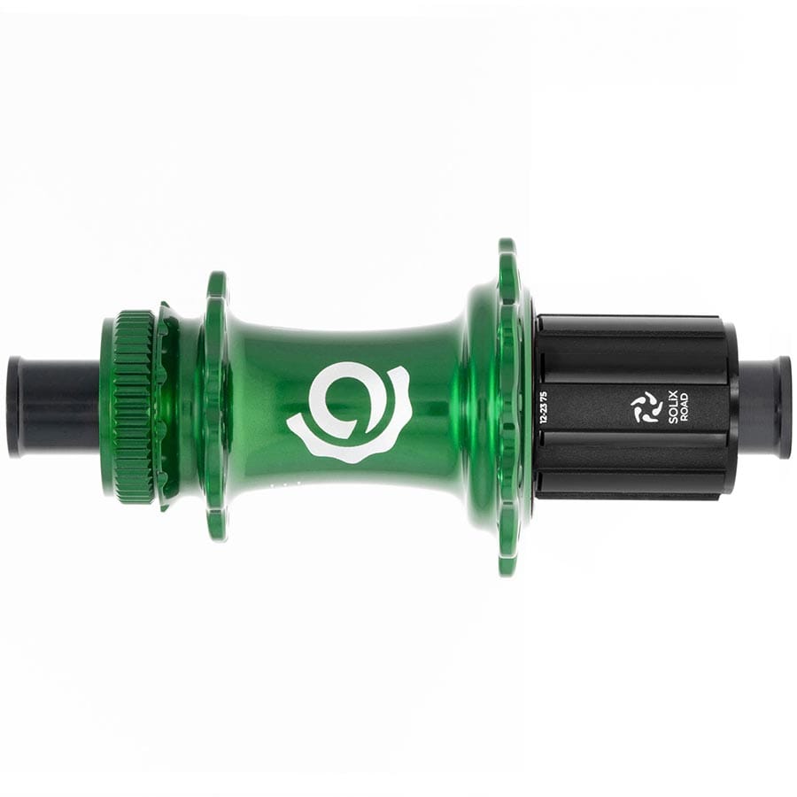 Industry Nine Solix G Classic Rear HG11 24H, 12mm TA, 142mm, Shimano HG 11, Green Disc Hubs