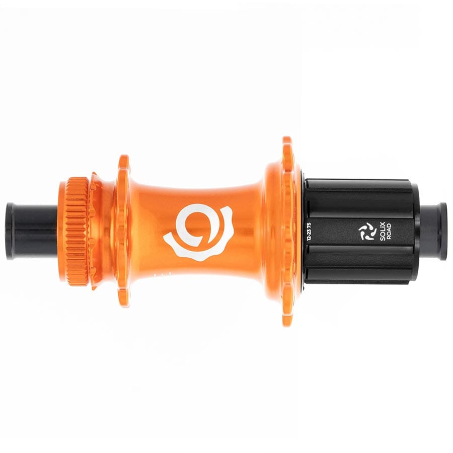 Industry Nine Solix G Classic Rear HG11 24H, 12mm TA, 142mm, Shimano HG 11, Orange Disc Hubs