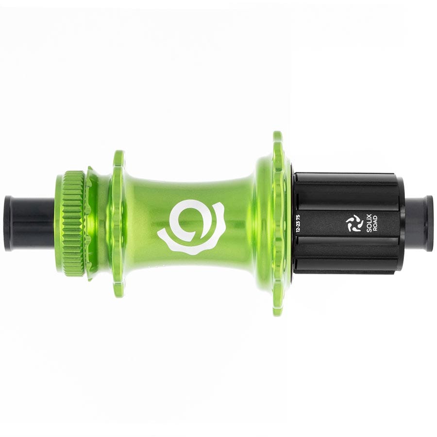 Industry Nine Solix G Classic Rear HG11 28H, 12mm TA, 142mm, Shimano HG 11, Lime Disc Hubs