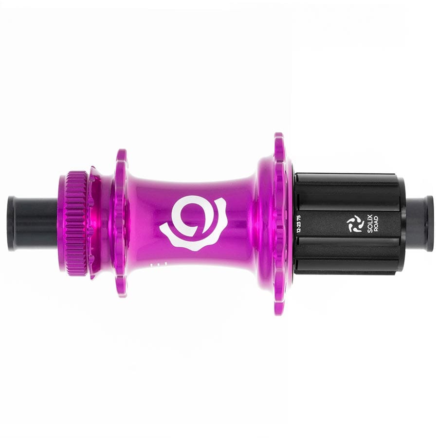 Industry Nine Solix G Classic Rear HG11 28H, 12mm TA, 142mm, Shimano HG 11, Purple Disc Hubs