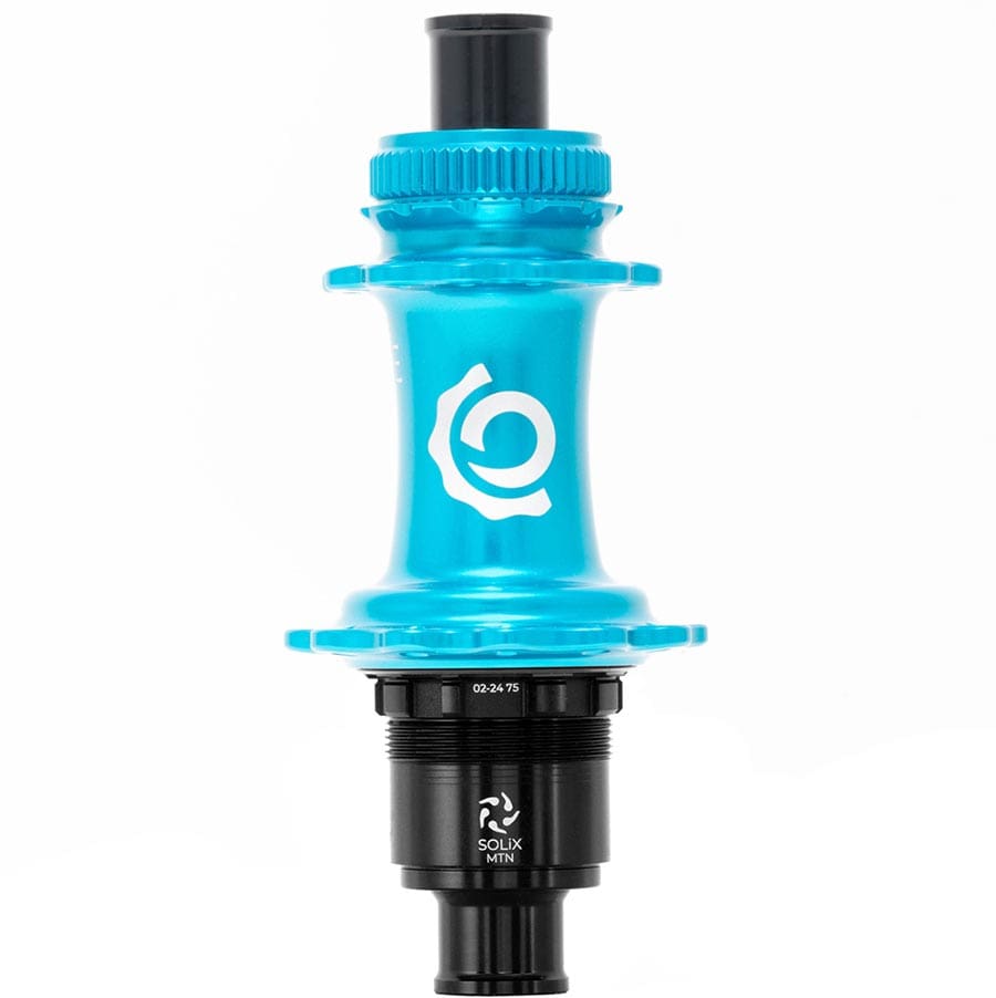 Industry Nine Solix M Classic Rear MS 28H, 12mm TA, 148mm, Shimano Micro Spline, Turquoise Disc Hubs