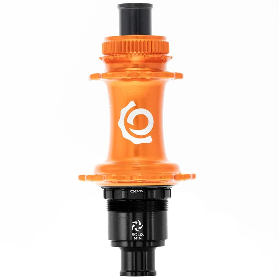 Industry Nine Solix M Classic Rear XD 28H, 12mm TA, 148mm, SRAM XD, Orange Disc Hubs