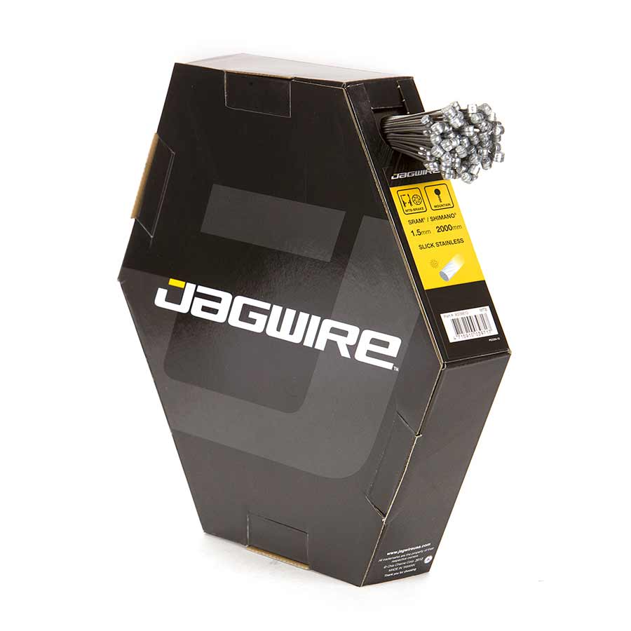 Jagwire Slick Slick, Brake cables, MTB, Stainless, 1.5mm, 2000mm, Box of 100 Brake Cables