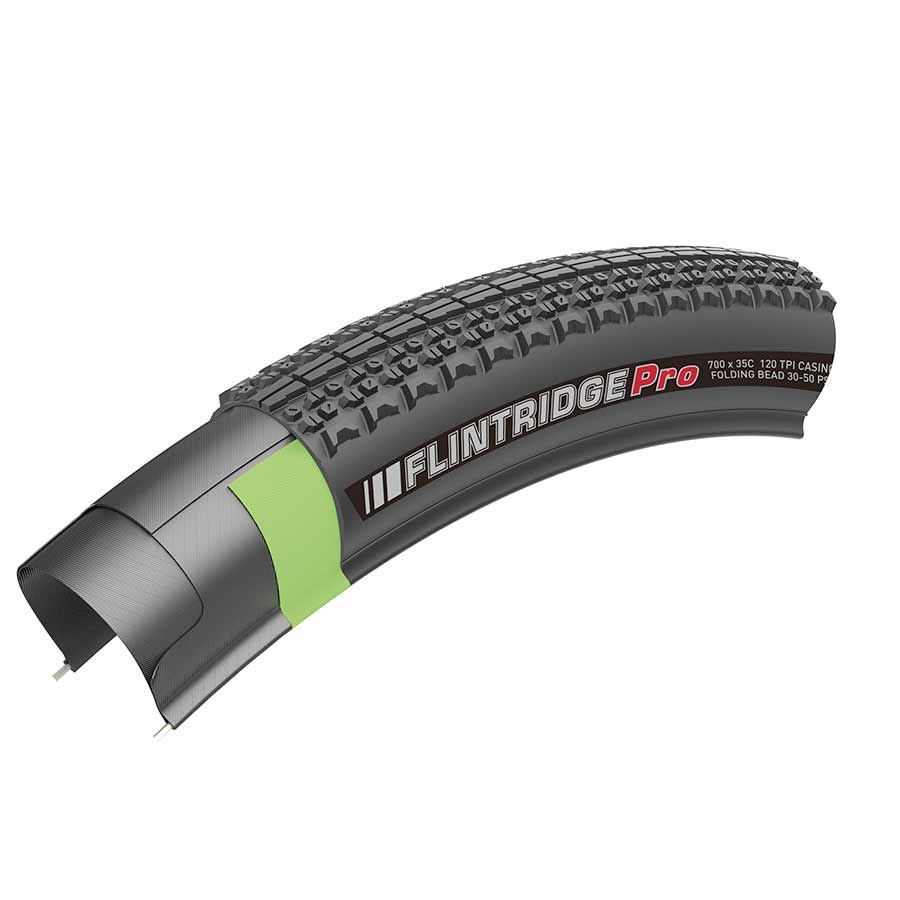 Kenda Flintridge Pro Kenda, Flintridge Pro, Tire, 700x40C, Folding, Tubeless Ready, DTC, GCT, 120TPI, Black Gravel Tires