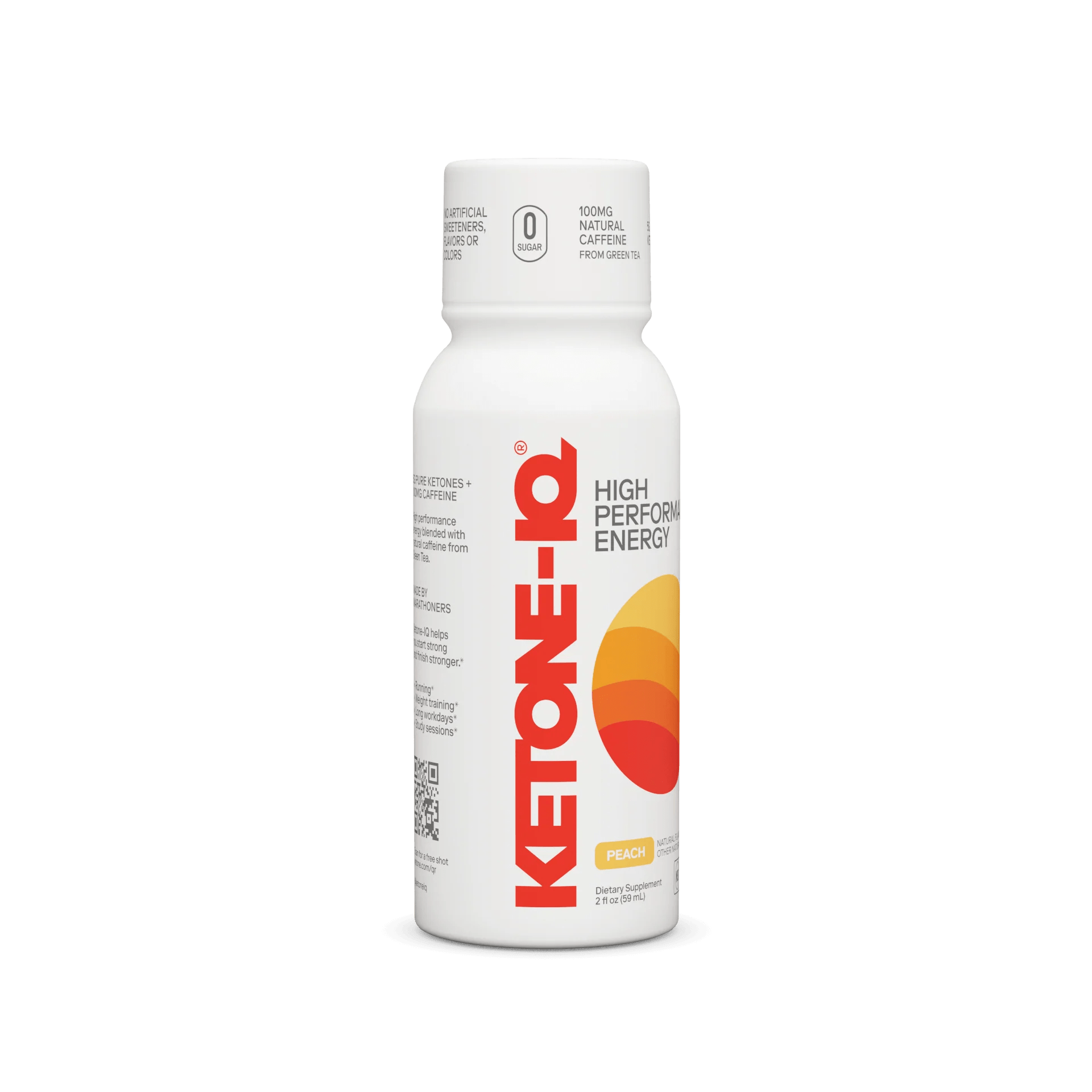 Ketone-IQ +Caffeine Shot Box of 24 Peach Other - Nutrition - Gels & Shots